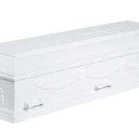 Begravelseskiste 14B med guirlander