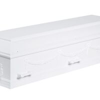 Begravelseskiste 14B med guirlander