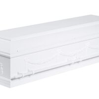 Begravelseskiste 14B med guirlander