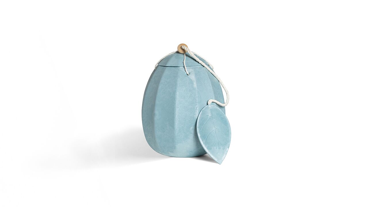 Beyond Life urne i himmelblå