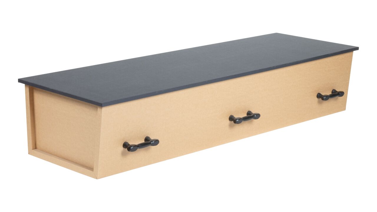 Orbit kiste brun/sort