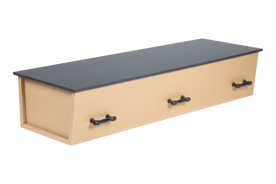 Orbit kiste brun/sort