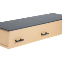 Orbit kiste brun/sort