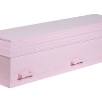 Flex kiste i lyserød med glimmer
