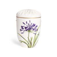 Fryd urne med blå skærmlilje