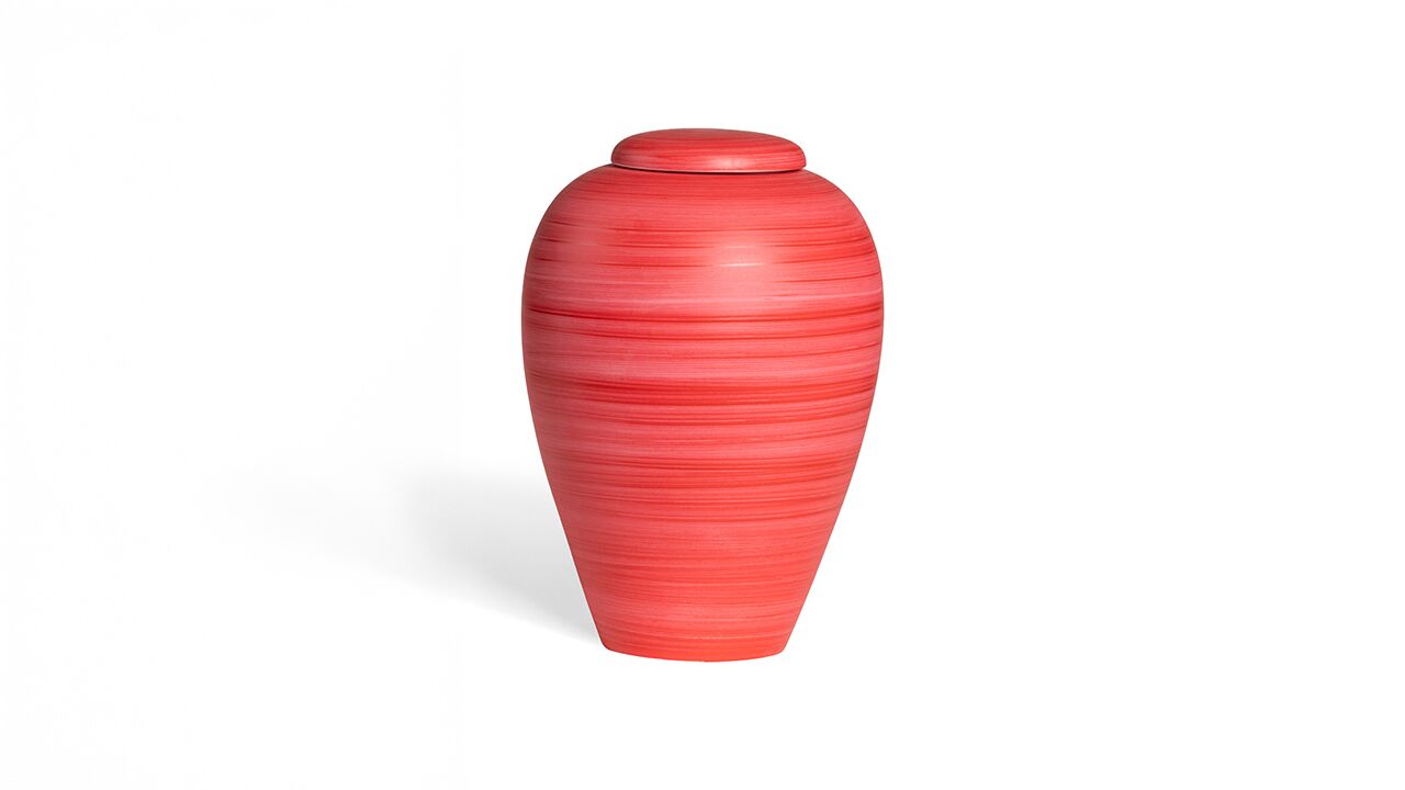 Sfera urne høj i rød