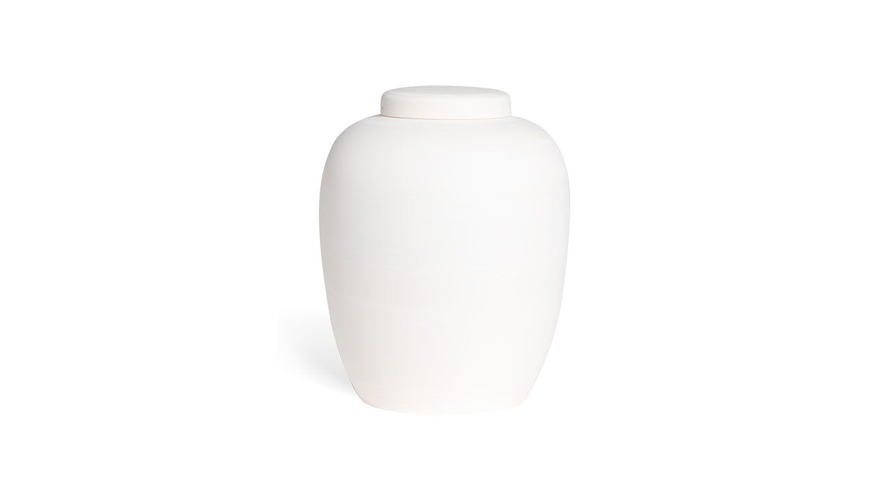 Dobbelt hvid lerurne