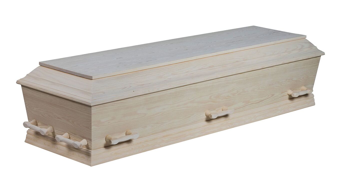 Kremeringskiste fyrretræ ludbehandlet