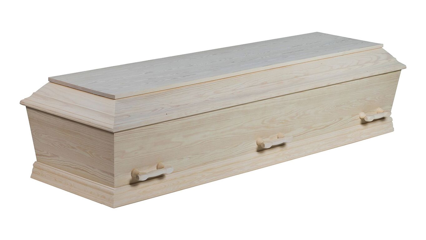 Kremeringskiste fyrretræ ludbehandlet