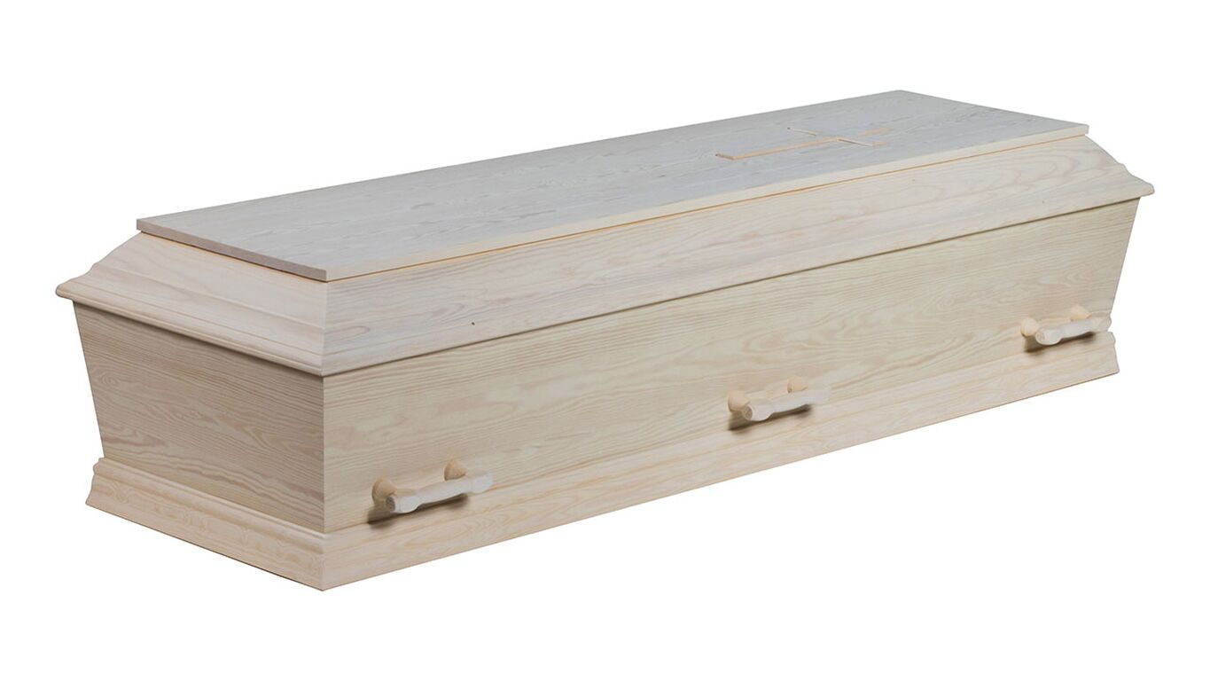 Kremeringskiste fyrretræ ludbehandlet