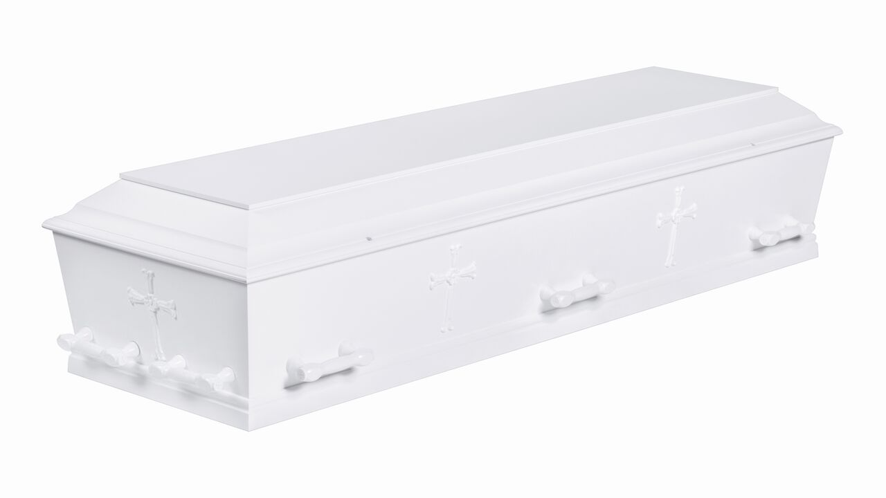 Kremeringskiste med 6 kors