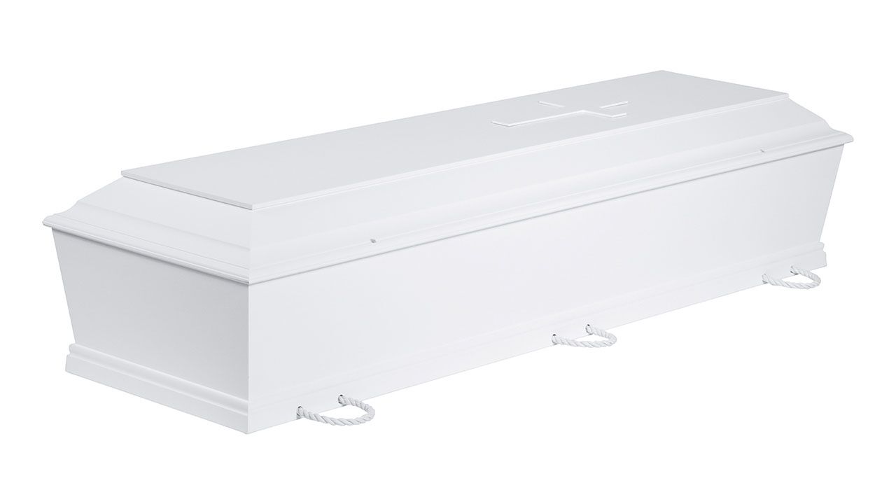 Kremeringskiste med 6 kors