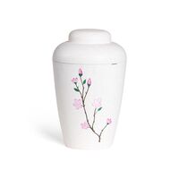 Hvid natururne med æbleblomst