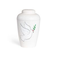 Hvid natururne med due