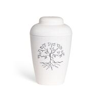 Hvid natururne med livets træ