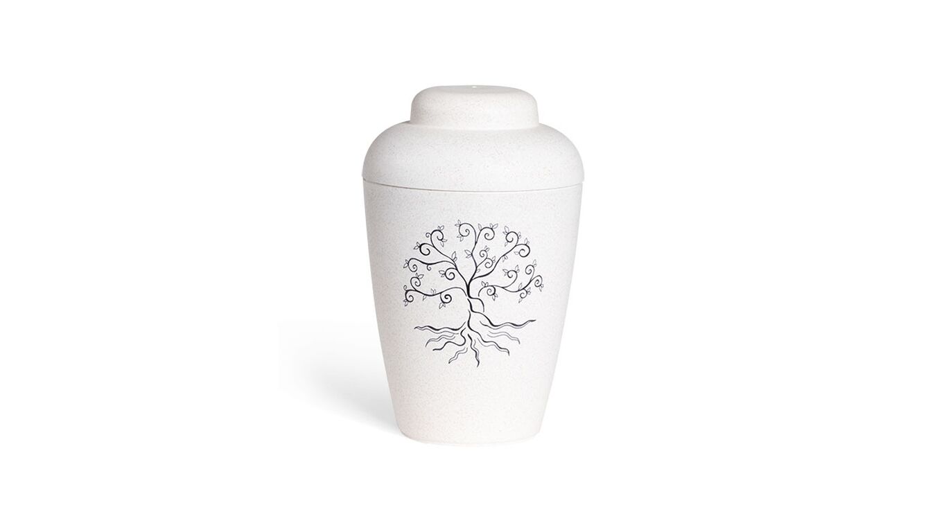 Hvid natururne med livets træ