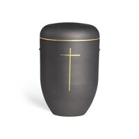 Pludra B sort med kors og guldkant