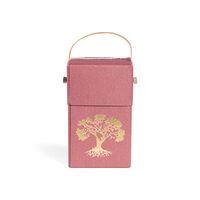 Museumsurne i bordeaux med træ