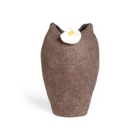 Brun med blomst uldurne