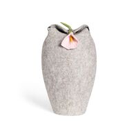 Grå med blomst uldurne